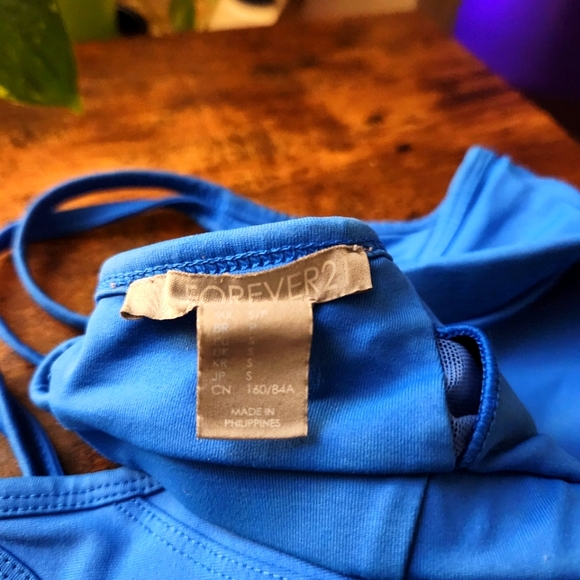 Blue Sports Bra Forever 21 - Picture 5 of 6